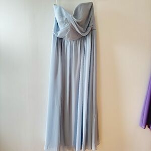 Dessy - 8159 - 16 - Mist Blue Bridesmaid Dress